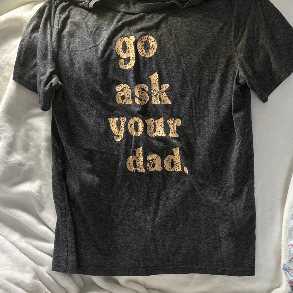 Charcoal Gray Graphic Tee for Kids